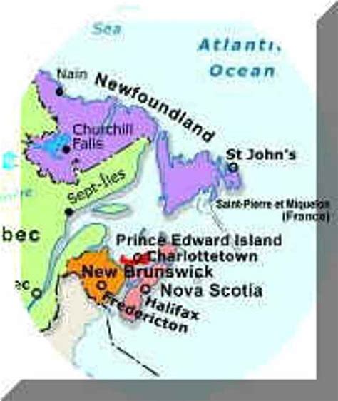 Printable Map Of Atlantic Canada - Map Of Italy