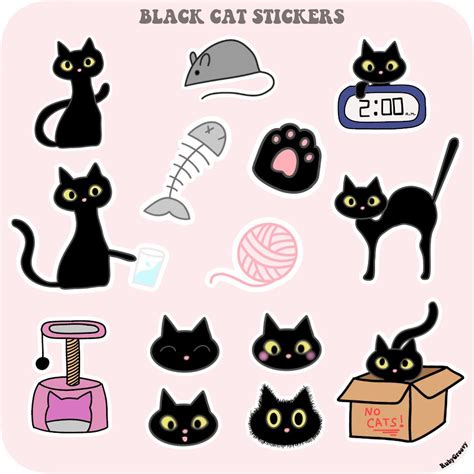 Black Cat Stickers! : r/stickers