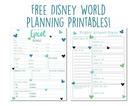 Disney Trip Printables