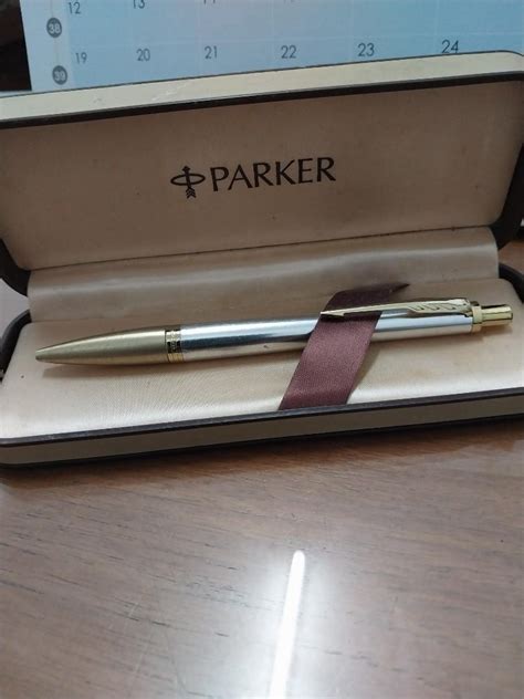 Parker Jotter XL Monochrome Gold Ballpoint Pen Buku Alat Tulis Alat