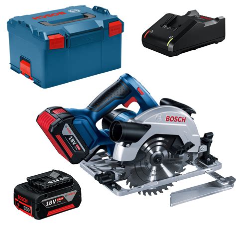 Bosch Akku Kreissäge Gks 18v 57 G Mit 2x 4 0ah Akkus Lader Gal 18v 40 In L Boxx