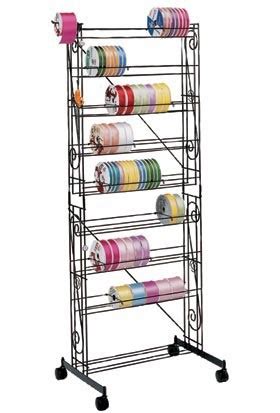 Large Mobile Ribbon Rack | Ribbon Storage System | Wire Rack