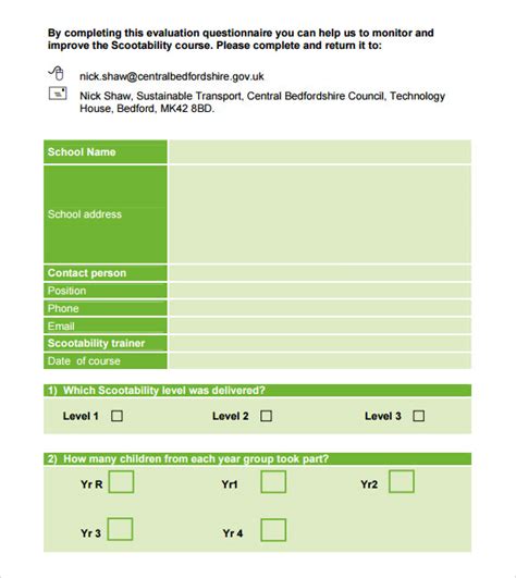 17 Training Survey Templates Doctemplates