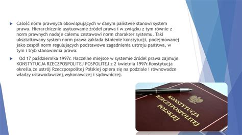 W systemie źródeł prawa można wyróżnić pewne grupy źródeł ppt pobierz