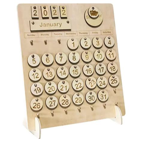 Montessori Wooden Calendar | Handcrafted Learning Tool – kinderhuis