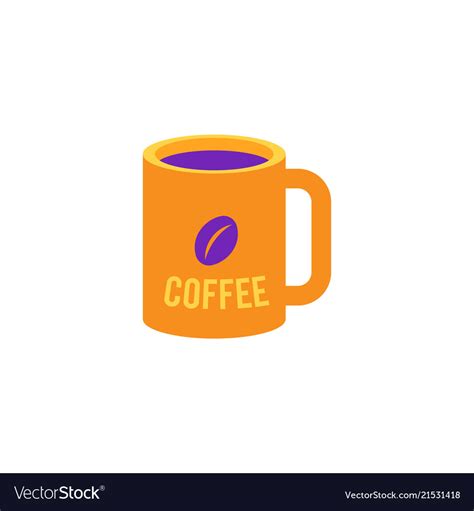 Cup Of Coffee Mug With Hot Invigorating Drink Vector Image