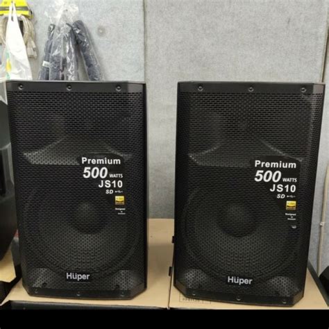 Speaker Aktif Huper Premium Js10 500watt Huper Js 10 ORIGINAL Lazada