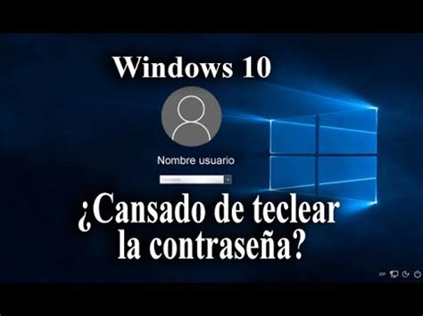 Desactivar Quitar Contraseña de Inicio de Sesión en Windows 10 Fácil