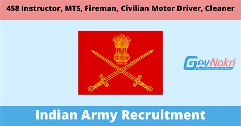 Indian Army Hiring Notification 2022 For 458 Post Of Civilian Catering