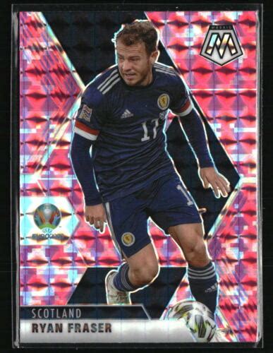 Ryan Fraser Panini Mosaic Uefa Euro Camo Pink Soccer Card Ebay