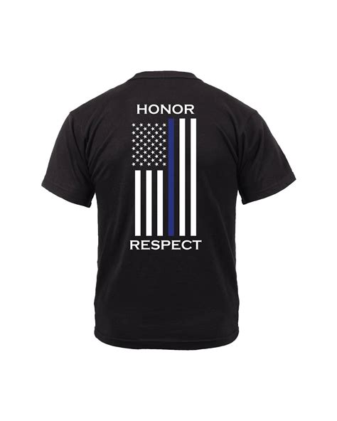 Rothco 1844 Rothco 1844 Honor And Respect 2 Sided Thin Blue Line Flag