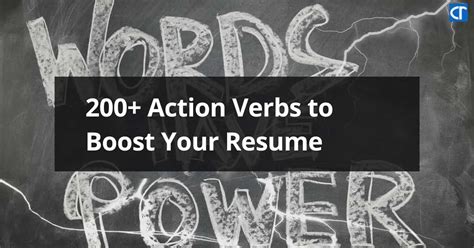 Action Verbs You Should Immediately Try On Your Resume