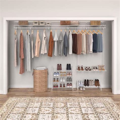 Closetmaid Shelftrack W White Reach In Wall Mount Shelf Off