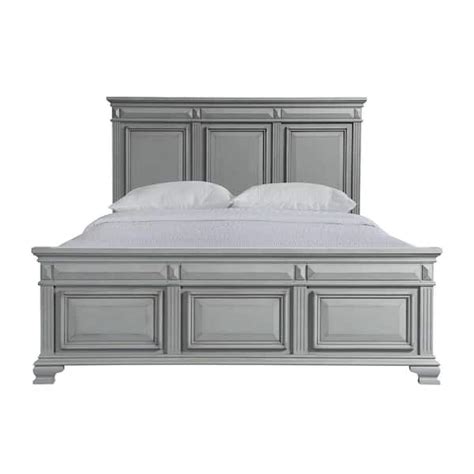 Picket House Furnishings Trent Grey King Panel Bed Cy300kb The Home Depot