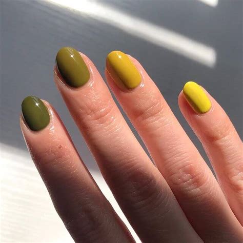 Trendy Olive Green Nail Art Designs K4 Fashion