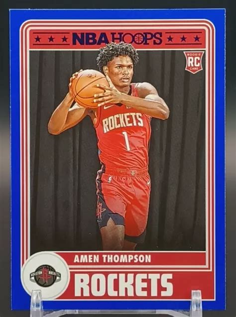 Panini Nba Hoops Amen Thompson Recrue Rc Hommage Fus Es