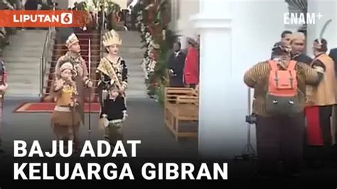 VIDEO Gibran Pakai Baju Adat Papua Selvi Ananda Pakai Baju Adat