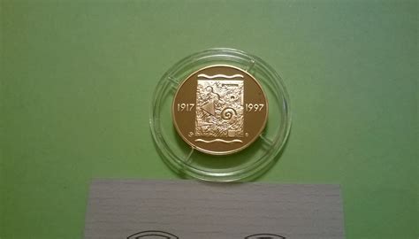 Finland 1000 Markkaa 1997 80 Years Of Independence 1 4 Oz Gold Proof