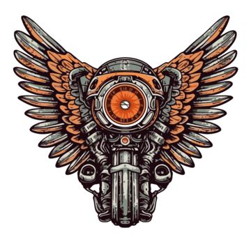 Harley Davidson Logo With Wings Tattoo