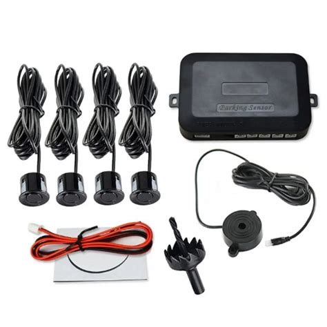 12V Car Parking Sensor Kit Reverse Backup Radar Alert Indicator Probe