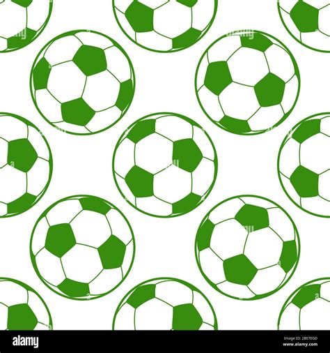 Soccer Ball Seamless Background Football Pattern Seamless With Ball