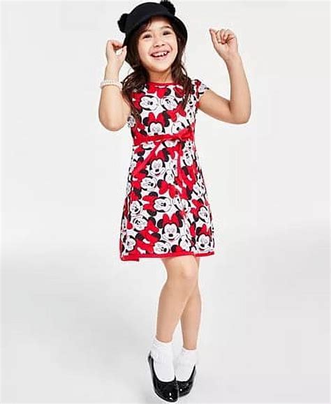 Disney WHITE/RED Little Girls Minnie Mouse Dress, US 6 - Walmart.com