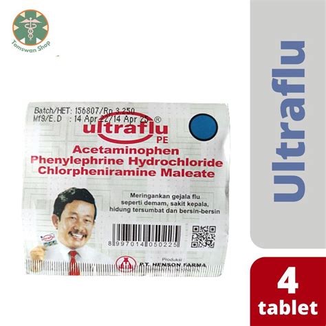 Jual ULTRAFLU Obat Flu Demam 4 tablet | Shopee Indonesia