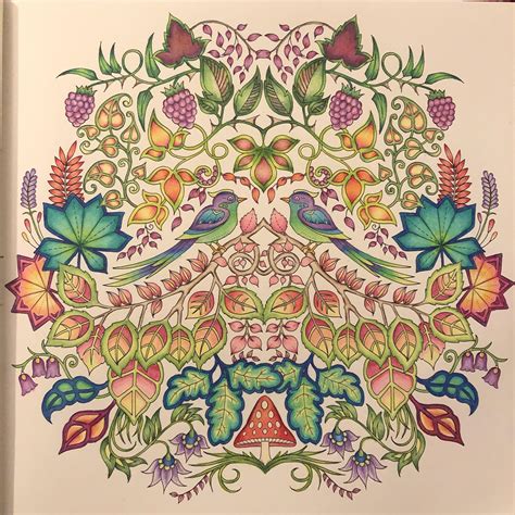 Johanna Basfords Enchanted Forest Book Completes With Prismacolors