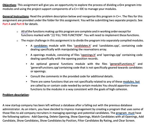 Solved Obiectives This Assignment Will Give You An Chegg