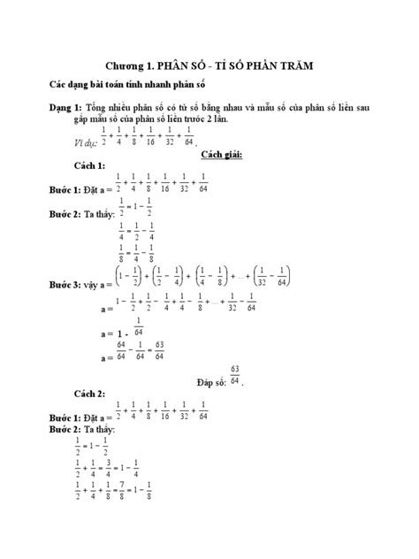 PHÂN SỐ | PDF