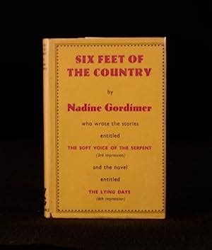 Six Feet Of The Country Short Stories By Nadine Gordimer Very Good