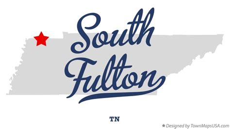 Map of South Fulton, TN, Tennessee