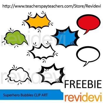 Superhero bubbles free clip art | Art teaching resources, Clip art ...