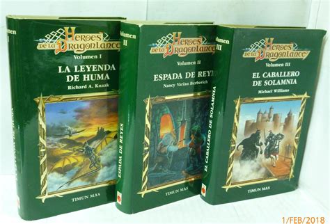 HEROES DE LA DRAGONLANCE 3 TOMOS La Leyenda De Huma Espada De Reyes