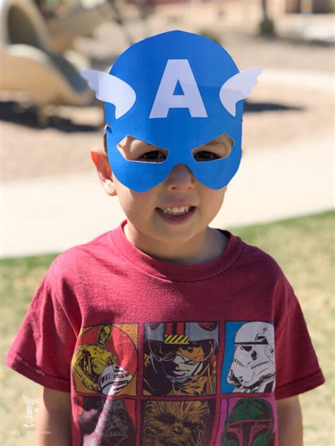 This Captain America Printable Mask Will Delight Your Little Superhero Story Simple Everyday Mom