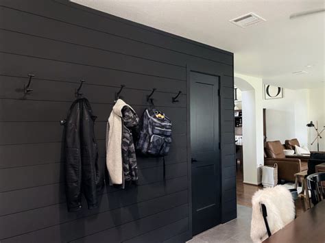 Our Black Shiplap Wall Before After Tips Vilma Iris Lifestyle