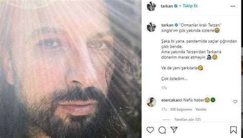 Tarkan son halini paylaştı ve müjdeli haberi verdi Son Dakika Magazin