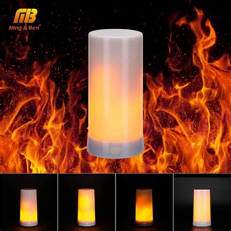 LED USB Flame Effect Fire Light Bulb SMD2835 Flickering Emulation 3