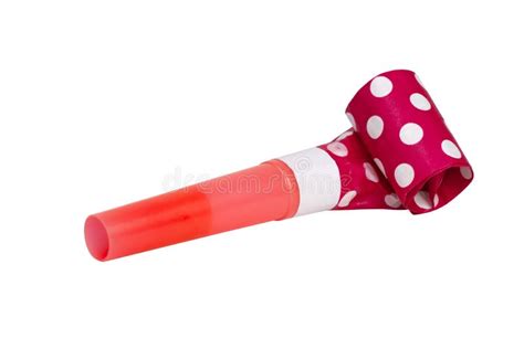 Party Foil Whistle Festive Noisemaker Blowout Isolated On The White