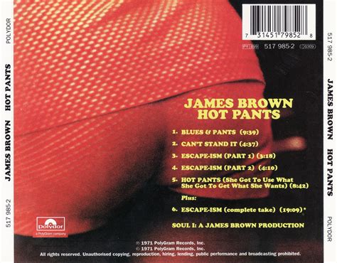 Musicotherapia James Brown Hot Pants