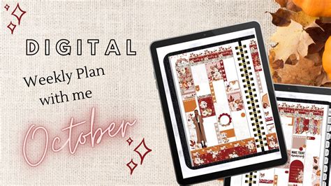 Digital Ipad Plan With Me October Rd Th Goodnotes Plan With Me