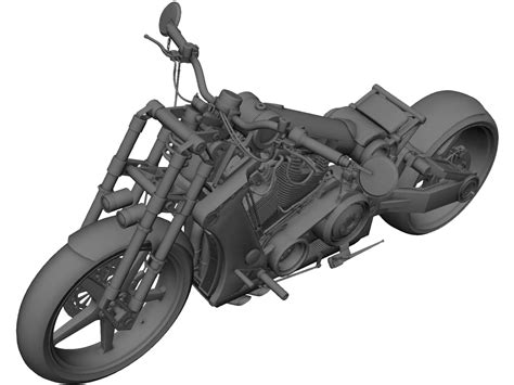 Custom Bike 3D Model - 3DCADBrowser