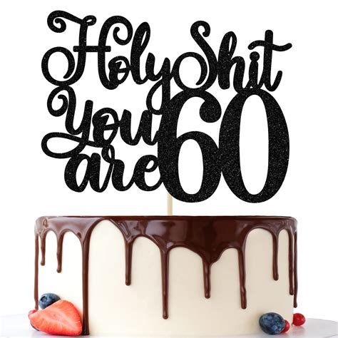 Buy Happy 60th Birthday Cake Topper 60 Fabulous Cheers To 60 Years