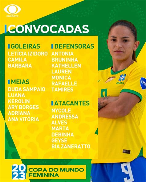 Esporte Na Band On Twitter Convocadas Pia Sundhage Definiu As 23 Jogadoras Que Vão Defender A