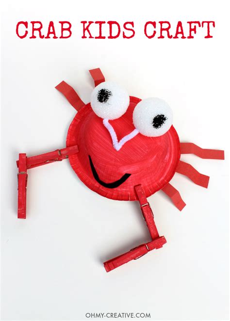 Crab Kids Craft - Oh My Creative