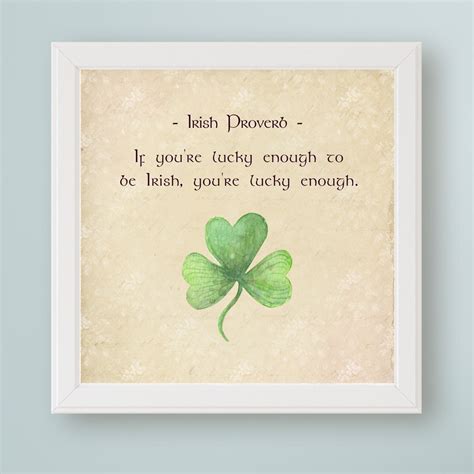 Irish Blessing Sign If You Re Lucky Enough To Be Irish Etsy