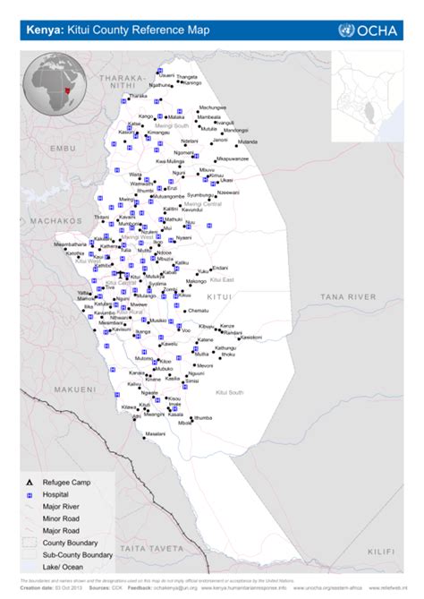 Kitui County Map