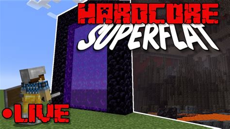 Hardcore Minecraft But It S Superflat Live Minecraft Let S Play