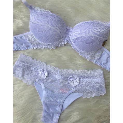 Conjunto Feminino Lingerie Bojo Renda Calcinha E Sutia Moda Intima Shopee Brasil