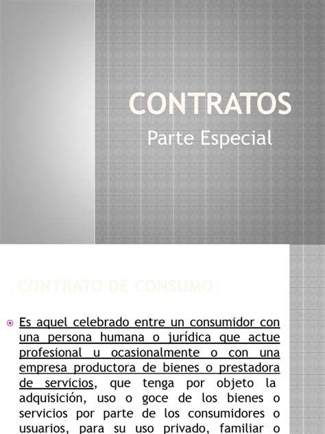 Contratos De Consumo Compraventa Permuta Suministro Ppt Pdf